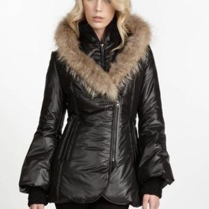 Mackage Peaches Womens Down Puffer Coat XS BLACK